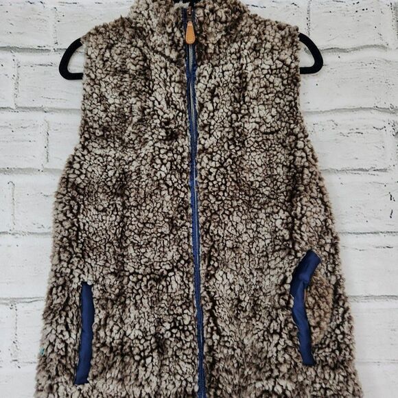 Simply Southern Women's Brown Soft Faux Fur Sleevless Vest Jacket Size Medium - Picture 4 of 14